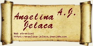 Angelina Jelača vizit kartica